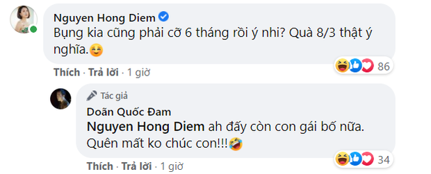 Hồng Diễm úp mở chuyện cô Châu có bầu, Doãn Quốc Đam chốt đơn con gái bố - Ảnh 1.