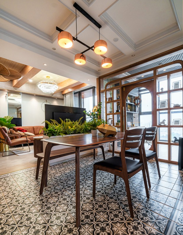 KTS mạnh tay chơi 4 phong cách cho căn hộ Vinhomes: Indochine kết hợp Wabi Sabi, thêm chút resort và có cả Art Deco - Ảnh 8.