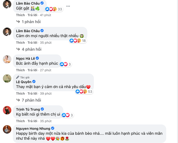 Lệ Quyên công khai chúc mừng sinh nhật tình trẻ kém 12 tuổi, Hồng Nhung liền để lại bình luận gây chú ý - Ảnh 3. Lệ Quyên công khai chúc mừng sinh nhật tình trẻ kém 12 tuổi, Hồng Nhung liền để lại bình luận gây chú ý - Ảnh 3.