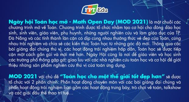 Teen Đà Nẵng thách đấu cùng “dị nhân” Siêu Trí Tuệ tại Ngày hội Toán học mở 2021 - Ảnh 4.