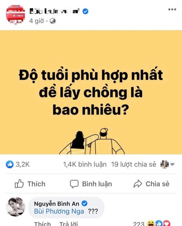 Bình An đi “comment dạo” thăm dò chuyện cưới Phương Nga, nàng hậu phản ứng luôn và hé lộ thời gian kết hôn hợp lý? - Ảnh 2.