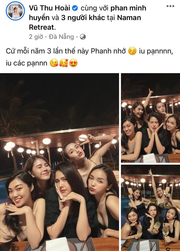 Hội bạn đình đám Hà Thành tụ họp: Nhan sắc mẹ bầu Phanh Lee vẫn không át được màn khoe ngực sexy của Huyền Lizzie - Ảnh 2.