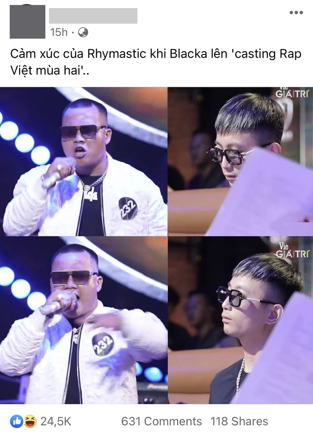 Biểu cảm của Rhymastic khi xem Blacka cast Rap Việt mùa 2 khiến netizen thích thú! - Ảnh 4.