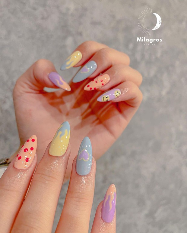 Top mẫu nail xinh nhất ở các tiệm cho chị em đón hè: Muốn có móng xinh thì “bơi” vào nghía - Ảnh 7.