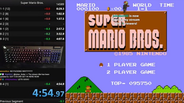 Game thủ phá đảo Super Mario Bros nhanh nhất với thời gian chưa đầy 4 phút 55 giây - Ảnh 1.