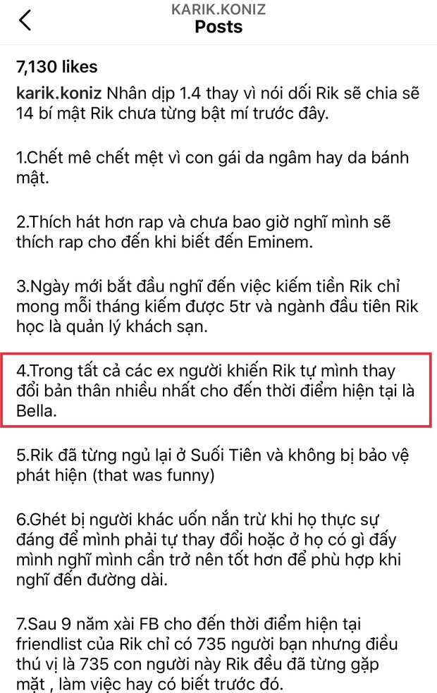 Bị Karik bất thình lình gọi tên vào ngày Cá tháng Tư, Bella đăng story cà khịa bồ cũ ngay và luôn? - Ảnh 3.