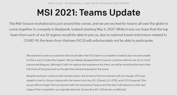 Lỡ hẹn với MSI 2021, không khí thất vọng bao trùm các thành viên GAM Esports - Ảnh 1.