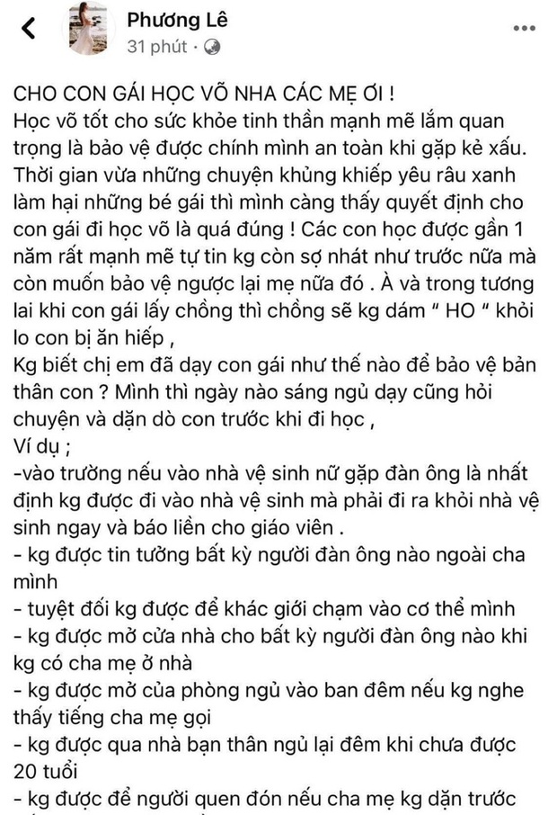 Sau vụ bé gái 5 tuổi bị xâm hại, Hoa hậu Phương Lê tiết lộ 7 điều không để con gái nhỏ được bảo vệ trước nạn ấu dâm - Ảnh 4.