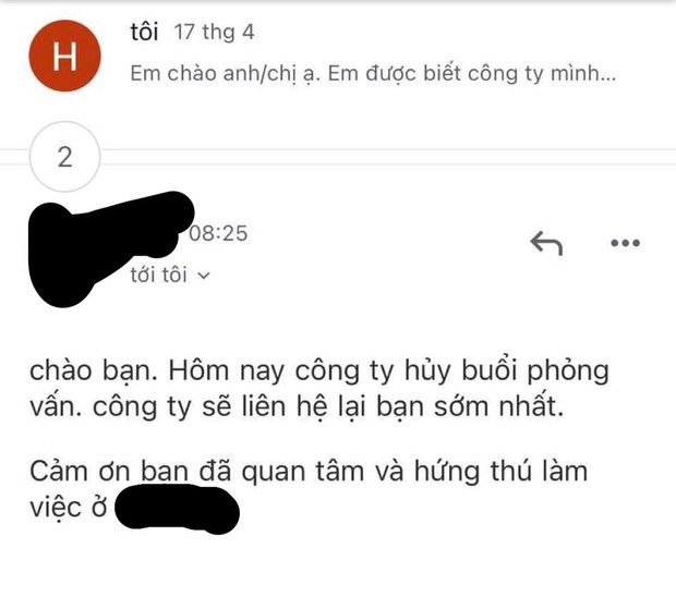 Chuẩn bị đi phỏng vấn, cô gái bị công ty gửi mail hủy phút chót, đọc nội dung thư mà tức anh ách - Ảnh 1. Chuẩn bị đi phỏng vấn, cô gái bị công ty gửi mail hủy phút chót, đọc nội dung thư mà tức anh ách - Ảnh 1.