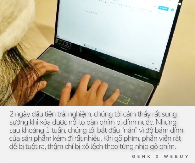 Miếng dán bàn phím chống nước 11K dùng có ra gì? Chống nước tốt, gõ phím dễ dàng nhưng dùng vài ngày sẽ hơi “nản” vì 1 lý do - Ảnh 9.
