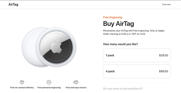 Apple bán AirTag giá rẻ 29 USD nhưng móc treo lại đắt gấp đôi, thị trường lập tức tràn lan hàng pha-ke với giá chỉ 20K - Ảnh 1.