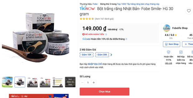 Tổng hợp sản phẩm làm trắng răng giá rẻ nhưng cực hiệu quả, nhiều loại còn đang sale rất “ác” - Ảnh 11. Tổng hợp sản phẩm làm trắng răng giá rẻ nhưng cực hiệu quả, nhiều loại còn đang sale rất “ác” - Ảnh 11.