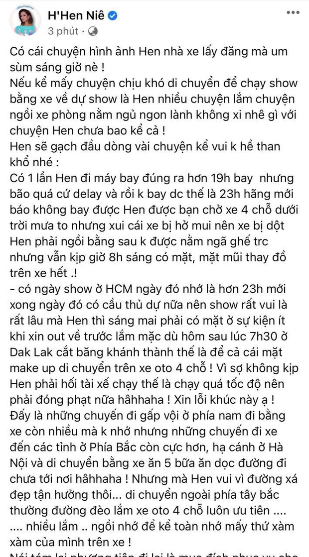 HHen Niê lên tiếng vì chê làm màu”, cố tình chiêu trò PR khi đi xe khách từ quê lên TP.HCM, lý do đưa ra liệu có hợp lý? - Ảnh 2.