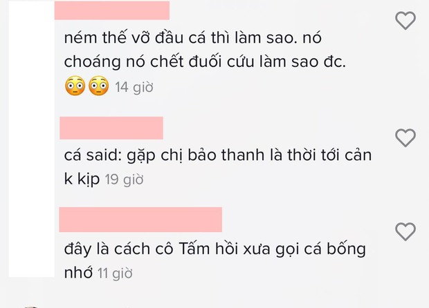 Bảo Thanh cho cá ăn mà xả mồi như quăng lựu đạn, dân mạng tưởng đâu chị có thù với cá hay gì! - Ảnh 5. Bảo Thanh cho cá ăn mà xả mồi như quăng lựu đạn, dân mạng tưởng đâu chị có thù với cá hay gì! - Ảnh 5.