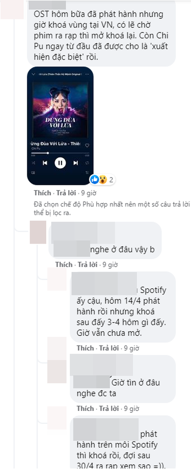 Nghi vấn ca khúc nhạc phim của Chi Pu trong Thiên Thần Hộ Mệnh đã được phát hành trên Spotify nhưng sau 3 ngày bị xoá đi? - Ảnh 1.