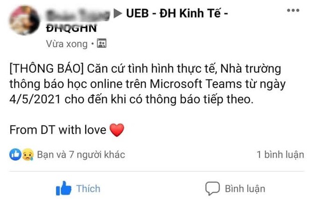 Cập nhật: 2 trường Đại học cho sinh viên học online để phòng chống dịch Covid-19 - Ảnh 2. Cập nhật: 2 trường Đại học cho sinh viên học online để phòng chống dịch Covid-19 - Ảnh 2.