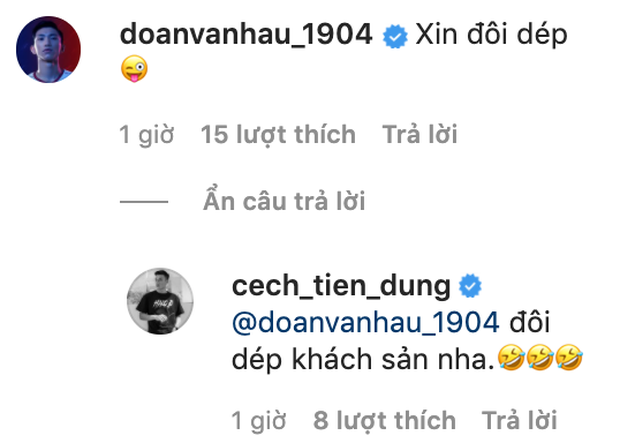 Bùi Tiến Dũng khoe ảnh cùng bạn gái ngồi siêu xe hóng gió, bị Đoàn Văn Hậu vào xin đôi dép - Ảnh 2.