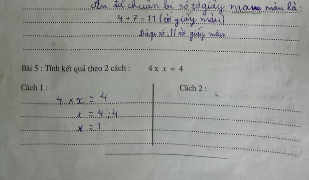 Bài toán: Tìm cách giải cho 4x = 4, ai cũng trả lời bằng 1 ngon ơ, nhưng kết quả thực sự lại khiến nhiều người bó tay - Ảnh 1.