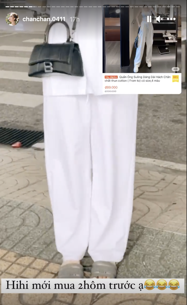 Xoài Non, Linh Ka mách chị em nơi mua quần ống rộng siêu hack dáng giá chưa đến 100k - Ảnh 5.