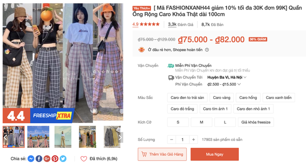 Xoài Non, Linh Ka mách chị em nơi mua quần ống rộng siêu hack dáng giá chưa đến 100k - Ảnh 9.