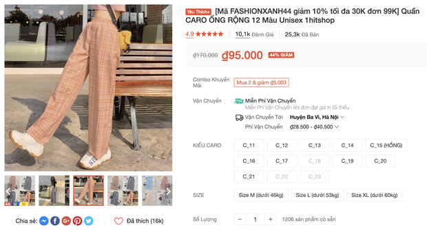 Xoài Non, Linh Ka mách chị em nơi mua quần ống rộng siêu hack dáng giá chưa đến 100k - Ảnh 13.