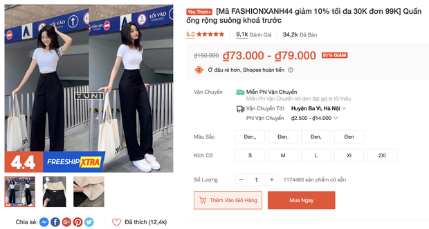 Xoài Non, Linh Ka mách chị em nơi mua quần ống rộng siêu hack dáng giá chưa đến 100k - Ảnh 11.