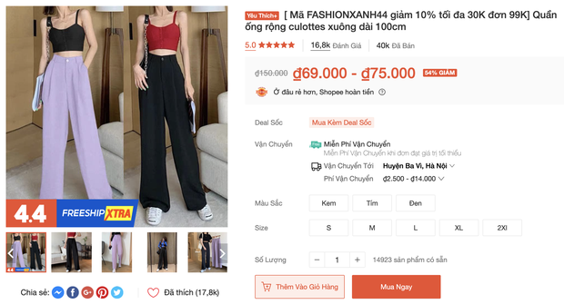 Xoài Non, Linh Ka mách chị em nơi mua quần ống rộng siêu hack dáng giá chưa đến 100k - Ảnh 7.