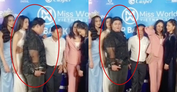 Lộ clip nghi vấn Đỗ Mỹ Linh bị chèn ép thấy thương trên thảm đỏ, netizen bức xúc đồng loạt - Ảnh 3. Lộ clip nghi vấn Đỗ Mỹ Linh bị chèn ép thấy thương trên thảm đỏ, netizen bức xúc đồng loạt - Ảnh 3.