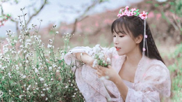 Hot YouTuber Lý Tử Thất khoe sắc giữa rừng hoa đào, netizen lại nhìn ra nàng Bạch Thiển của Tam Sinh Tam Thế? - Ảnh 4.