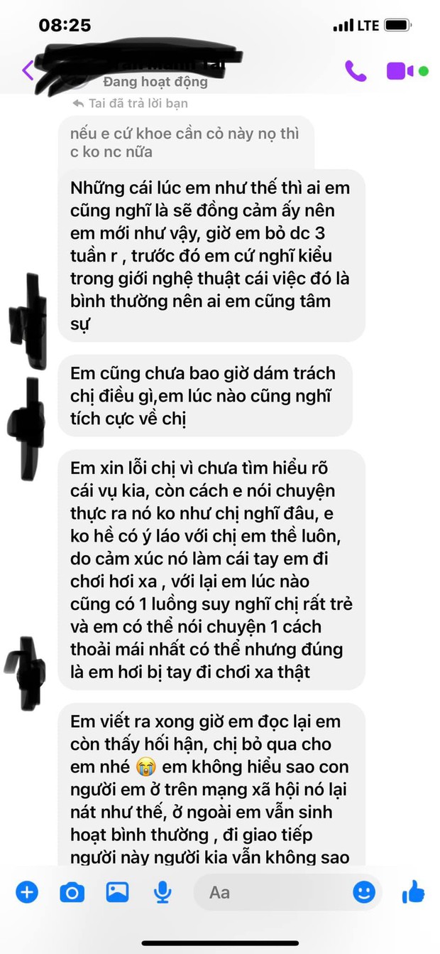 Lưu Thiên Hương tung tin nhắn răn đe một học trò sử dụng chất cấm và nói năng xúc phạm mình, Tóc Tiên cũng có phản ứng - Ảnh 3.