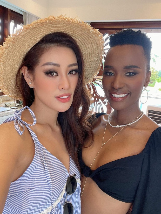 Khánh Vân ngày càng sexy, lên đồ bốc lửa xinh xỉu và có phần lấn át các thí sinh Miss Universe 2020 - Ảnh 6.