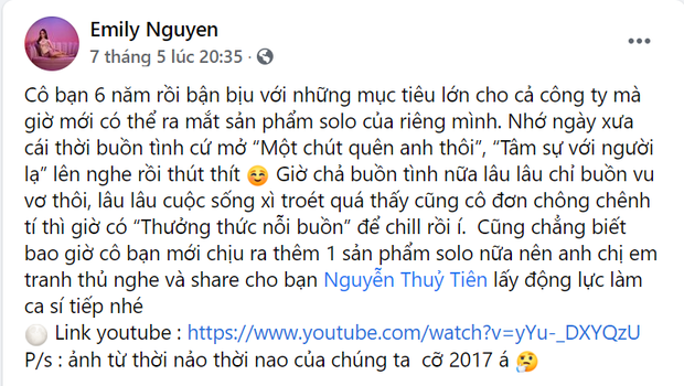 Tiên Cookie thương Emily khi phải gác sự nghiệp để sinh con, nhân tiện bày tỏ: Làm ca sĩ Việt Nam tưởng sướng nhưng thiệt thòi nhiều - Ảnh 3.