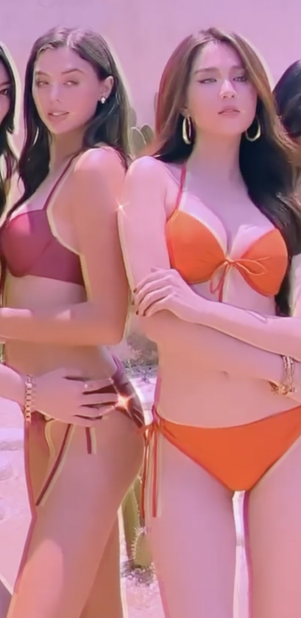 Bạn gái Bùi Tiến Dũng vs Ngọc Trinh chung hình: Body ai nuột hơn khi diện bikini? - Ảnh 3.