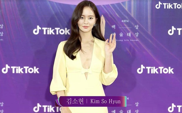 Sao nhí Kim So Hyun khiến cả xứ Hàn chao đảo vì màn lột xác táo bạo, xẻ ngực sâu hoắm đốt cháy thảm đỏ Baeksang 2021 - Ảnh 5.