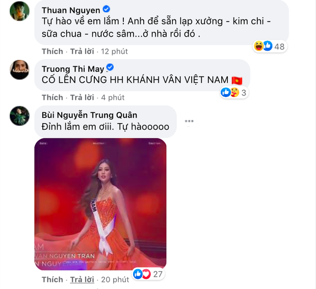 Khánh Vân có chia sẻ đầu tiên sau Bán kết Miss Universe 2020, nói 1 câu mà dàn sao Vbiz đồng loạt trầm trồ và động viên - Ảnh 3. Khánh Vân có chia sẻ đầu tiên sau Bán kết Miss Universe 2020, nói 1 câu mà dàn sao Vbiz đồng loạt trầm trồ và động viên - Ảnh 3.
