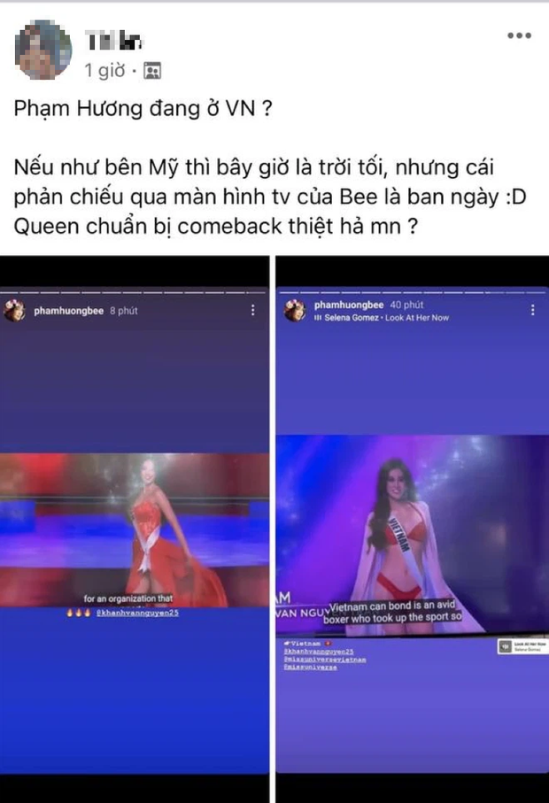 Phạm Hương đăng story ủng hộ Khánh Vân, ai dè bị netizen soi chi tiết chứng minh đang ở Việt Nam? - Ảnh 2. Phạm Hương đăng story ủng hộ Khánh Vân, ai dè bị netizen soi chi tiết chứng minh đang ở Việt Nam? - Ảnh 2.