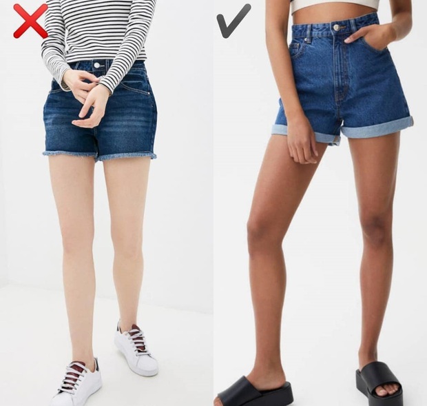 6 kiểu quần short jeans “đánh tụt” style của bạn xuống mức thảm họa - Ảnh 2. 6 kiểu quần short jeans “đánh tụt” style của bạn xuống mức thảm họa - Ảnh 2.