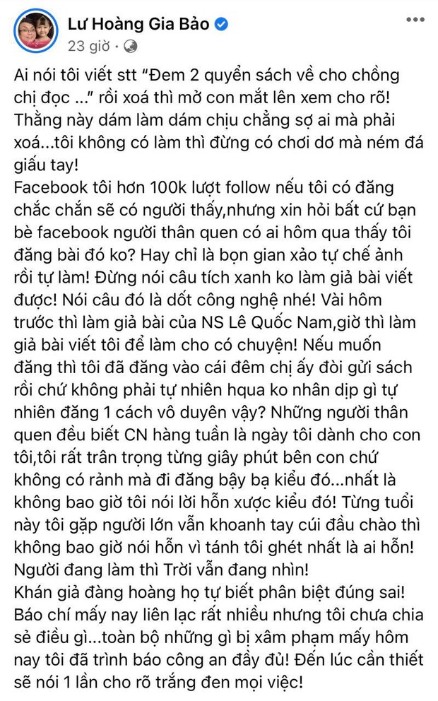 Gia Bảo làm rõ lùm xùm viết status đá xéo đại gia Phương Hằng, tiết lộ tình tiết liên quan đến cơ quan chức năng - Ảnh 2. Gia Bảo làm rõ lùm xùm viết status đá xéo đại gia Phương Hằng, tiết lộ tình tiết liên quan đến cơ quan chức năng - Ảnh 2.
