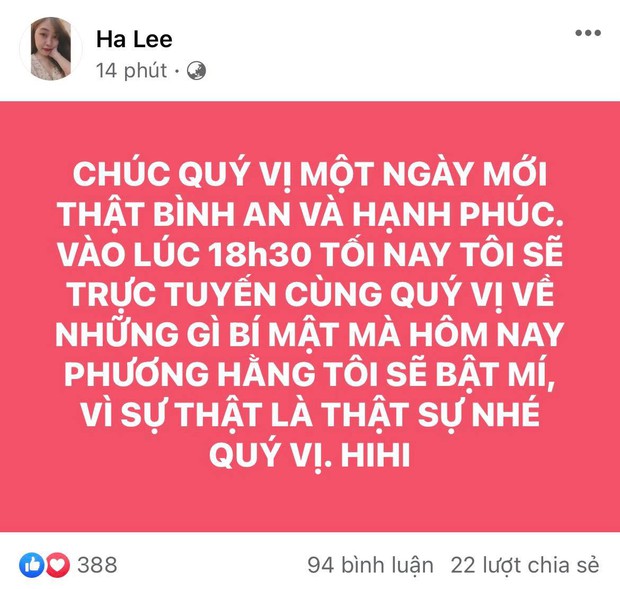 Vợ cũ Hoài Linh vừa lên tiếng minh oan, Phương Hằng tuyên bố sẽ bóc hết bí mật vào tối nay, chuyện gì đây? - Ảnh 3. Vợ cũ Hoài Linh vừa lên tiếng minh oan, Phương Hằng tuyên bố sẽ bóc hết bí mật vào tối nay, chuyện gì đây? - Ảnh 3.