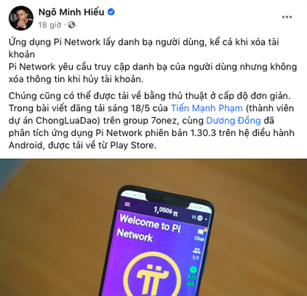 Nhiều chuyên gia khẳng định: Ứng dụng Pi Network đánh cắp thông tin người dùng ngay cả khi đã xoá app - Ảnh 1.