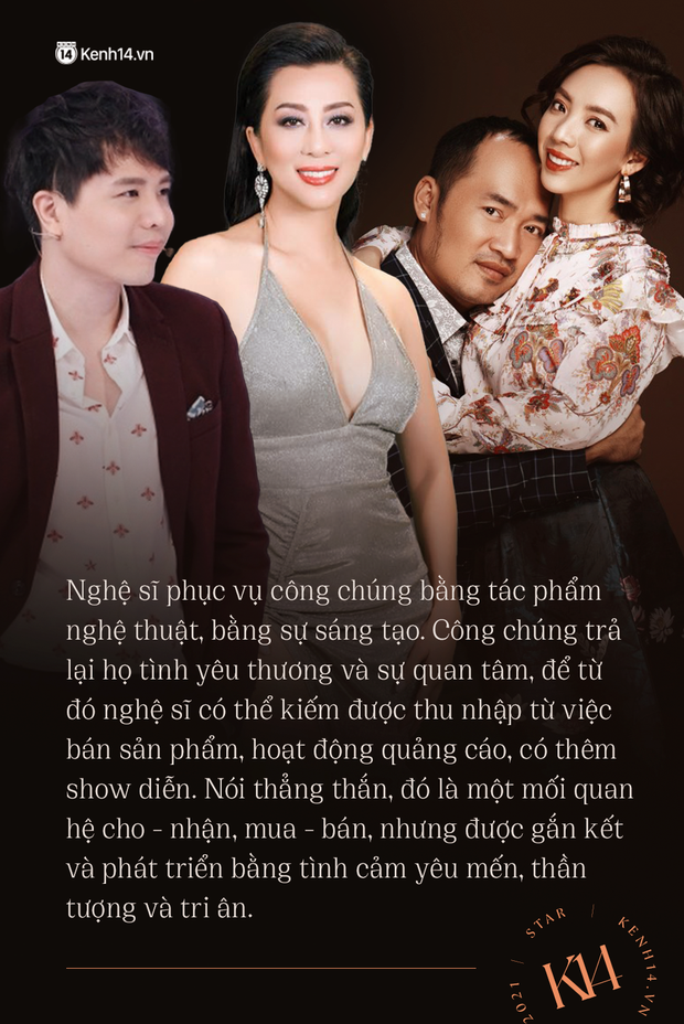 “Khán giả nuôi nghệ sĩ” và những cuộc chiến từ một mệnh đề đơn thuần là sai! - Ảnh 3. “Khán giả nuôi nghệ sĩ” và những cuộc chiến từ một mệnh đề đơn thuần là sai! - Ảnh 3.