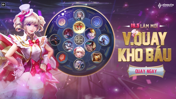 Liên Quân Mobile: Garena thêm quà cực xịn trong Vòng quay kho báu, hàng loạt game thủ nhận về skin bậc S trở lên - Ảnh 1.