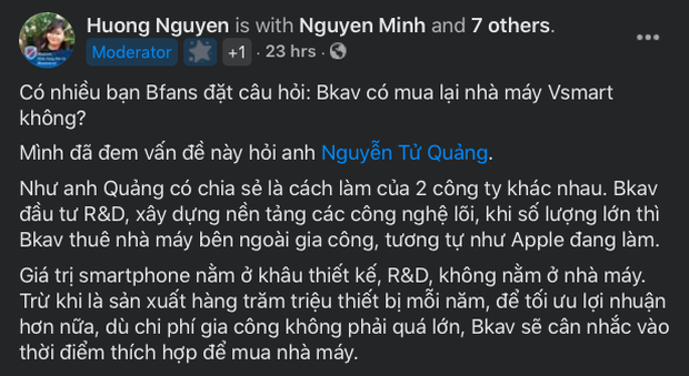 Được gợi ý mua lại nhà máy Vsmart, CEO BKAV Nguyễn Tử Quảng phản hồi ra sao? - Ảnh 3.