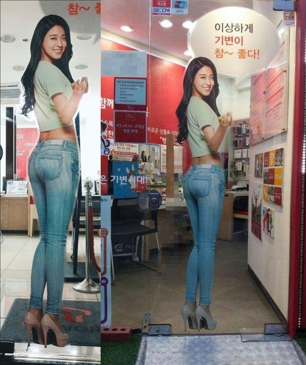 Sao Hàn đọ sắc với chính standee của mình: Seolhyun - Yoona thành huyền thoại, Suzy - Lee Min Ho cùng lộ chung khuyết điểm - Ảnh 2.