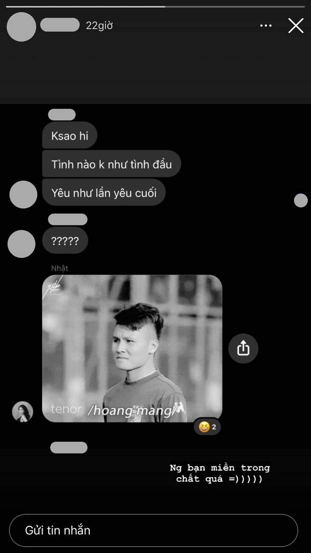 Giữa nghi vấn trục trặc với bồ mới, Nhật Lê bị bạn thân tung tin nhắn nhắc đến Quang Hải - Ảnh 2. Giữa nghi vấn trục trặc với bồ mới, Nhật Lê bị bạn thân tung tin nhắn nhắc đến Quang Hải - Ảnh 2.
