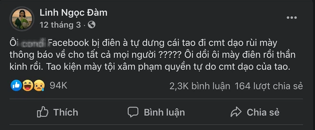 Linh Ngọc Đàm hả hê vì được Facebook tháo khoá, tự hứa sẽ không khẩu nghiệp nữa... - Ảnh 5.