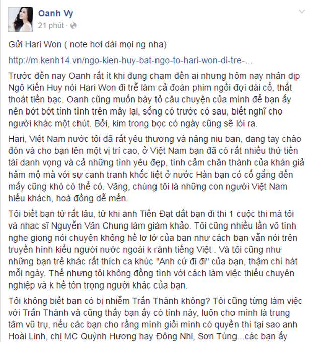 Trước bà Phương Hằng, Vy Oanh từng đấu tố cả dàn sao: Từ Hari Won đến đàn chị Minh Tuyết đều bị réo, gọi Trấn Thành là thằng - Ảnh 2.