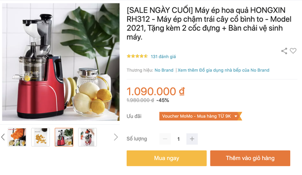 Máy ép chậm chưa bao giờ rẻ đến thế: Sale đến 60%, từ 500k rinh được một chiếc ok lah - Ảnh 11.