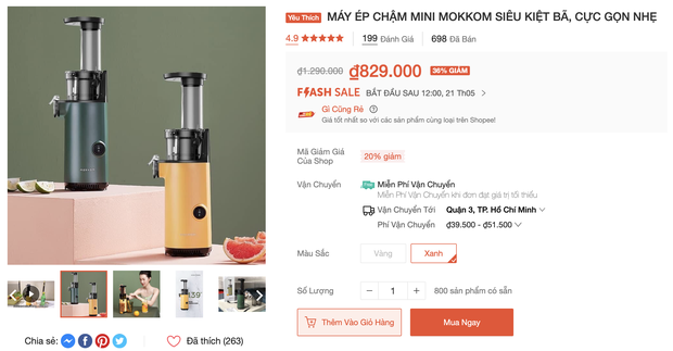 Máy ép chậm chưa bao giờ rẻ đến thế: Sale đến 60%, từ 500k rinh được một chiếc ok lah - Ảnh 7.