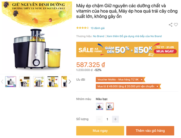 Máy ép chậm chưa bao giờ rẻ đến thế: Sale đến 60%, từ 500k rinh được một chiếc ok lah - Ảnh 1.